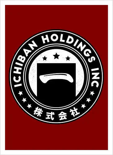  Ichiban Holdings Emblem - Japanese, yakuza, goro majima, ono michio, kiryu kazuma, ryu ga gotoku, yakuza like a dragon, ichiban, like a dragon ishin, kazuma kiryu, video game, gaming, gamer, jrpg, majima construction, ichiban holdings - Kunstdruck