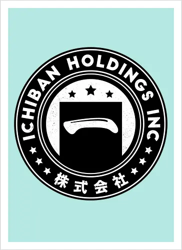  Ichiban Holdings Emblem - Japanese, yakuza, goro majima, ono michio, kiryu kazuma, ryu ga gotoku, yakuza like a dragon, ichiban, like a dragon ishin, kazuma kiryu, video game, gaming, gamer, jrpg, majima construction, ichiban holdings - Kunstdruck