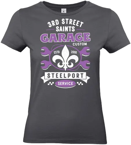 Third Street Saints Garage - saints row, johnny gat, third street saints, agents of mayhem, saints row 2, saints row 3, saints row the third, gat out of hell, saints row 4, professor genki, game, gamer, gaming, video game, playa - Standard T-Shirt (Frauen)