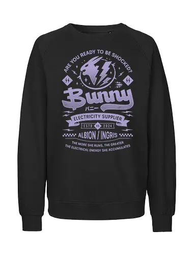 Bunny Electric Condense Grunge - the first descendant, bunny, looter shooter, video game, gaming, gamer, game, military, mmo, science fiction, electric, ingris, energy, vintage, speed - Fairtrade Sweatshirt