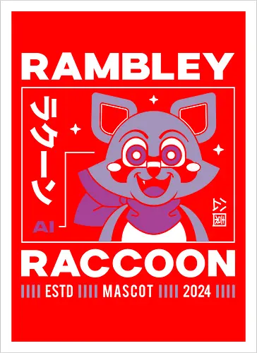 Rambley Raccoon Aesthetic