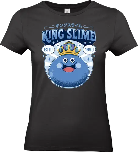 King Slime Vintage - Quest, slime, king slime, monsters, golem, game, gaming, gamer, video games, rpg, jrpg, echoes of an elusive age, kawaii, Quest xi, erdr - Standard T-Shirt (Frauen)