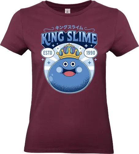 King Slime Vintage - Quest, slime, king slime, monsters, golem, game, gaming, gamer, video games, rpg, jrpg, echoes of an elusive age, kawaii, Quest xi, erdr - Standard T-Shirt (Frauen)