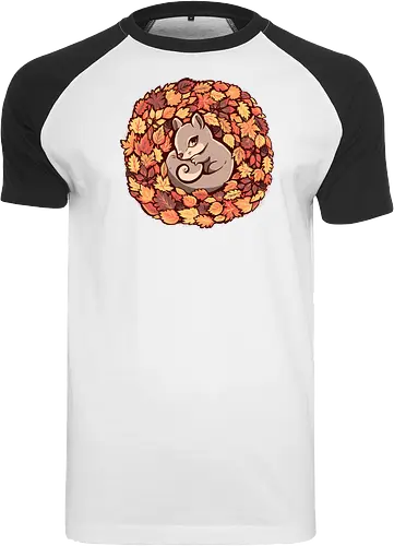 Squirrel upon Autumn Leaves