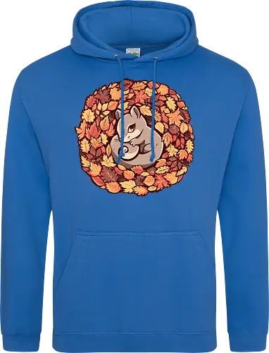 Squirrel upon Autumn Leaves