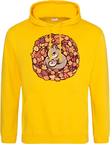 Squirrel upon Autumn Leaves