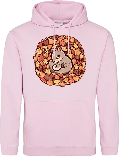 Squirrel upon Autumn Leaves