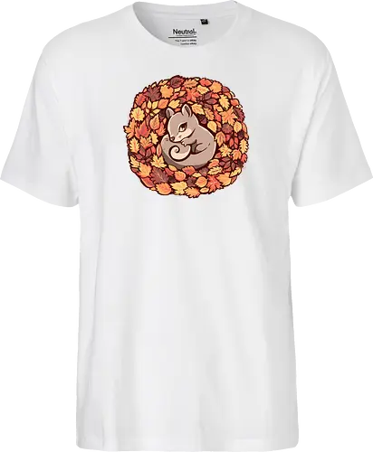 Squirrel upon Autumn Leaves