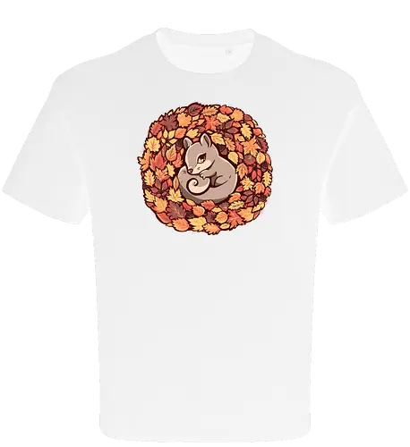 Squirrel upon Autumn Leaves