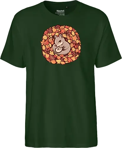 Squirrel upon Autumn Leaves