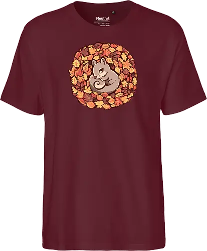 Squirrel upon Autumn Leaves