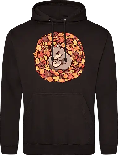 Squirrel upon Autumn Leaves