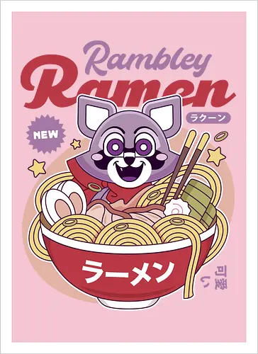 Rambley The Raccoon Ramen