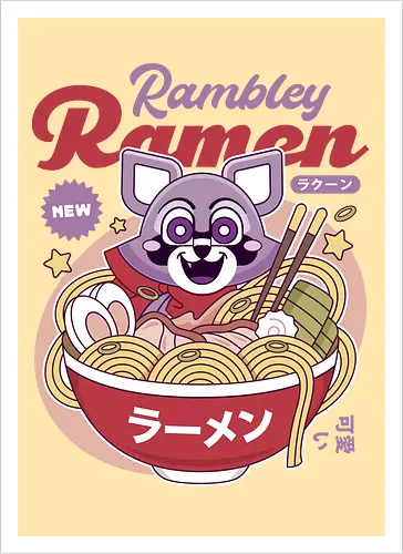 Rambley The Raccoon Ramen