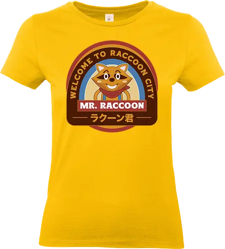 Mr Raccoon City Emblem - Horror, jill valentine, leon s kennedy, jill sandwich, biohazard, raccoon city, albert wesker, chris redfield, mr raccoon, re2, Horror 2, Horror 3 nemesis, Horror 4, Horror village - Standard T-Shirt (Frauen)