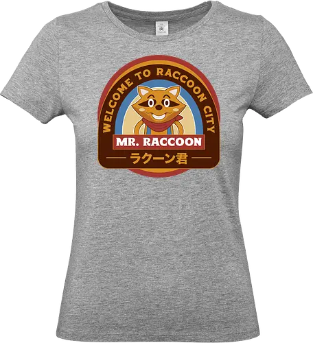 Mr Raccoon City Emblem - Horror, jill valentine, leon s kennedy, jill sandwich, biohazard, raccoon city, albert wesker, chris redfield, mr raccoon, re2, Horror 2, Horror 3 nemesis, Horror 4, Horror village - Standard T-Shirt (Frauen)