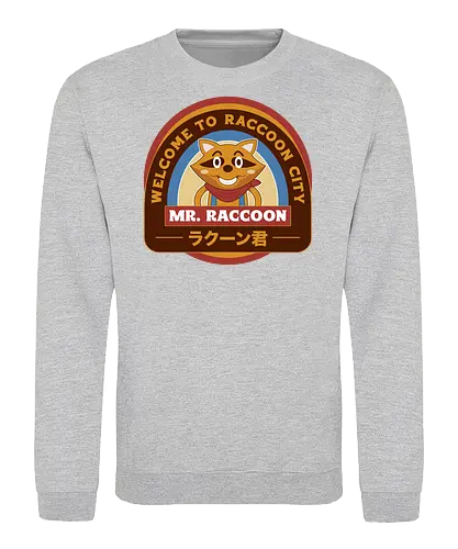 Mr Raccoon City Emblem - Horror, jill valentine, leon s kennedy, jill sandwich, biohazard, raccoon city, albert wesker, chris redfield, mr raccoon, re2, Horror 2, Horror 3 nemesis, Horror 4, Horror village - Sweatshirt
