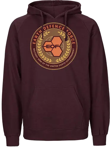 Earth Defence Force Emblem - red faction guerrilla, edf, mars, darius mason, revolutionary, destruction, alec mason, ultor corporation, marauders, saints row, video game, gaming, gamer, armageddon, rth defence force - Fairtrade Hoodie
