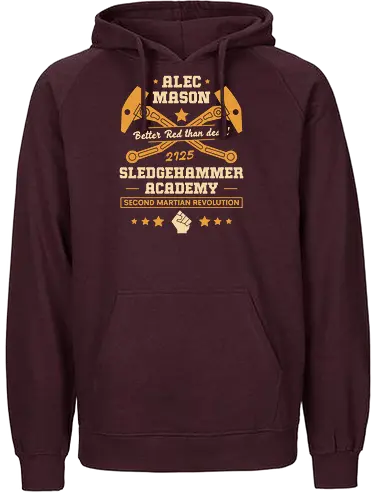 Alec Mason Mars Academy - red faction guerrilla, edf, mars, darius mason, revolutionary, destruction, alec mason, ultor corporation, marauders, saints row, video game, gaming, gamer, armageddon, rth defence force - Fairtrade Hoodie