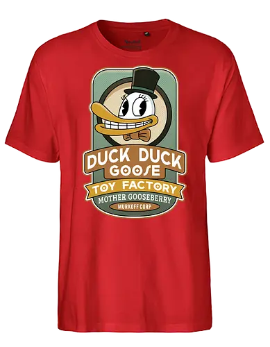 Sinyala Toy Factory Vintage - the outlast trials, outlast, outlast 2, murkoff corporation, mount massive asylum, camcorder, mother gooseberry, horror, duck, survival, leland coyle, gamer, gaming, video games, mind control - Fairtrade T-Shirt