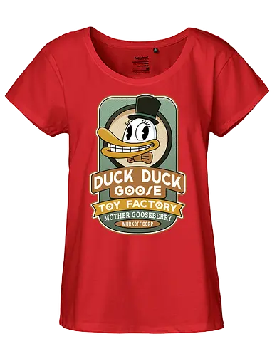 Sinyala Toy Factory Vintage - the outlast trials, outlast, outlast 2, murkoff corporation, mount massive asylum, camcorder, mother gooseberry, horror, duck, survival, leland coyle, gamer, gaming, video games, mind control - Fairtrade Girl Shirt