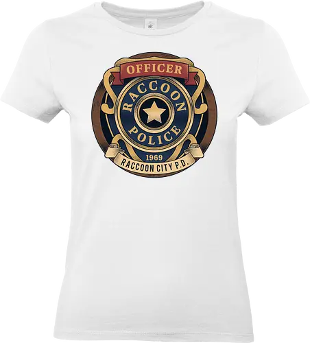 Raccoon City Police Emblem - Horror, jill valentine, leon s kennedy, jill sandwich, biohazard, chris redfield, horror, re2, re3, umbrella corporation, raccoon city, albert wesker, Horror 2, Horror 3 nemesis, Horror 4 - Standard T-Shirt (Frauen)