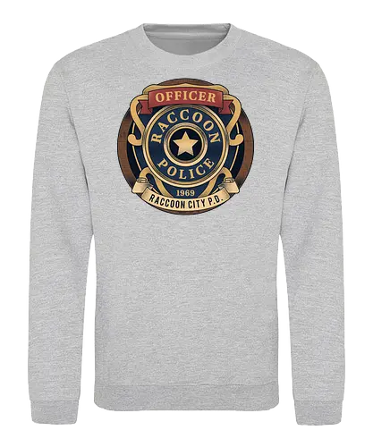 Raccoon City Police Emblem - Horror, jill valentine, leon s kennedy, jill sandwich, biohazard, chris redfield, horror, re2, re3, umbrella corporation, raccoon city, albert wesker, Horror 2, Horror 3 nemesis, Horror 4 - Sweatshirt