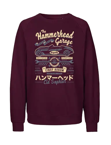 Hammerhd Regalia Garage - Final, cid sophiar, garage, regalia, cindy aurum, gladious, prompto, ffxv, noctis lucis caelum, Kweh, hammerhd, hammer hd, Final xv, Final 15, Final xiv - Fairtrade Sweatshirt