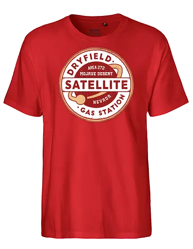Dryfield Gas Station - parasite, eve, survival horror, video game, gaming, gamer, dryfield, golem 9, pierce carradine, kyle madigan, mitochondria eve, motel, aya br - Fairtrade T-Shirt