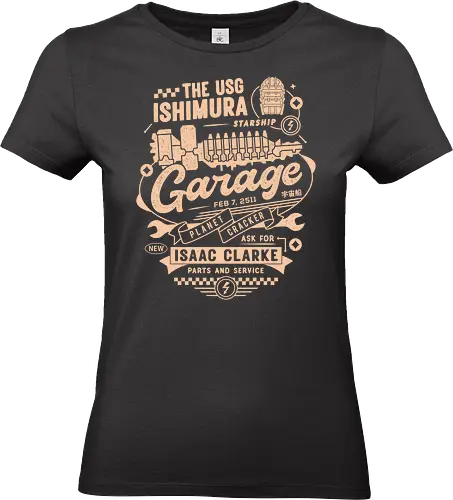 Usg Ishimura Garage - survival horror, game, gaming, gamer, video game, isaac clarke, plasma cutter, necromorph, horror, terror, unitology, the marker, usg ishimura, dd space, ddspace - Standard T-Shirt (Frauen)