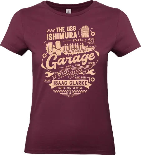 Usg Ishimura Garage - survival horror, game, gaming, gamer, video game, isaac clarke, plasma cutter, necromorph, horror, terror, unitology, the marker, usg ishimura, dd space, ddspace - Standard T-Shirt (Frauen)