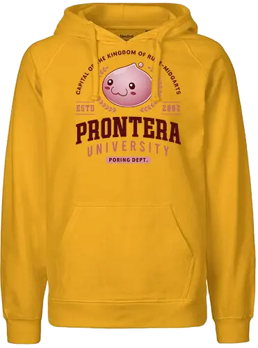 Prontera Poring University - ragnarok online, slime, mmorpg, jrpg, poring, angeling, ragnarok eternal love, ragnarok origin, deviling, deviruchi, ragnarok mobile, game, gaming, video game, gamer - Fairtrade Hoodie