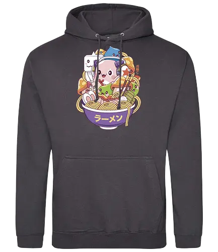 Maple World Monsters Ramen - maplestory, maplestory 2, maple story, slime, yeti, orange mushroom, kawaii, anime, chibi, nostalgia, video game, gaming, gamer, zakum helm, pink bn - Standard Hoodie