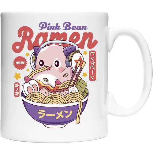 Pink Bean Ramen Kawaii