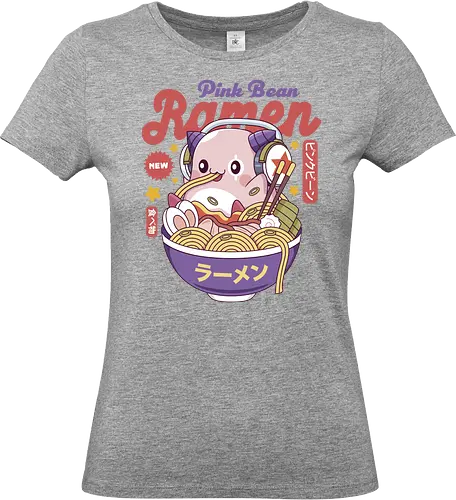 Pink Bean Ramen Kawaii - maplestory, maplestory 2, maple story, slime, yeti, mushroom, kawaii, anime, chibi, nostalgia, video game, gaming, gamer, zakum helm, pink bn - Standard T-Shirt (Frauen)