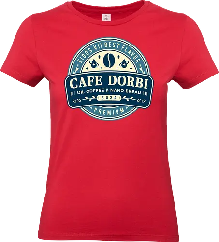 Cafe Dorbi Emblem - stellar blade, eve, adam, tech, naytiba, eidos 7, eidos vii, eve defense force, cafe dorbi, coffee, game, gaming, gamer, video games, rth - Standard T-Shirt (Frauen)