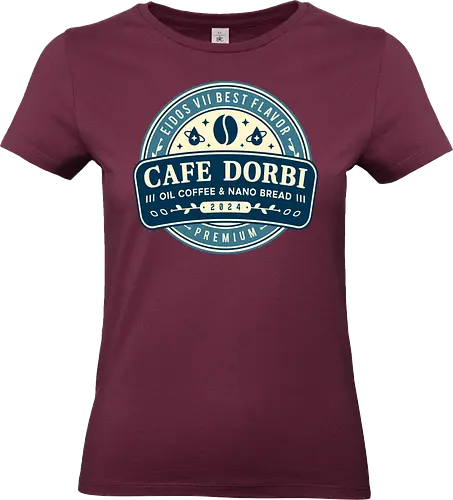Cafe Dorbi Emblem - stellar blade, eve, adam, tech, naytiba, eidos 7, eidos vii, eve defense force, cafe dorbi, coffee, game, gaming, gamer, video games, rth - Standard T-Shirt (Frauen)