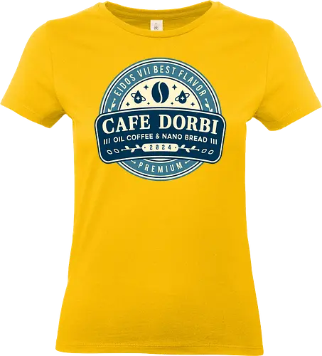 Cafe Dorbi Emblem - stellar blade, eve, adam, tech, naytiba, eidos 7, eidos vii, eve defense force, cafe dorbi, coffee, game, gaming, gamer, video games, rth - Standard T-Shirt (Frauen)