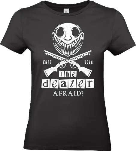 Shotgun Against The Dealer - buckshot roulette, the dealer, indie game, gaming, gamer, video games, horror, terror, survival, shotgun, geek, nerd, creature, life, death,  - Standard T-Shirt (Frauen)