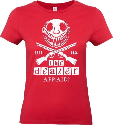 Shotgun Against The Dealer - buckshot roulette, the dealer, indie game, gaming, gamer, video games, horror, terror, survival, shotgun, geek, nerd, creature, life, death,  - Standard T-Shirt (Frauen)