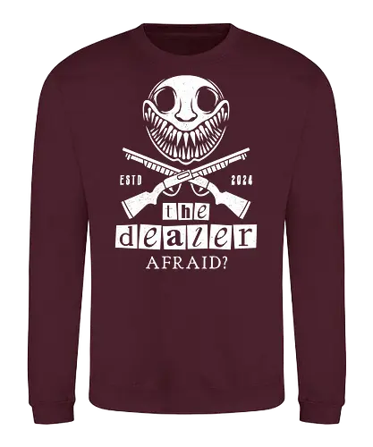 Shotgun Against The Dealer - buckshot roulette, the dealer, indie game, gaming, gamer, video games, horror, terror, survival, shotgun, geek, nerd, creature, life, death,  - Sweatshirt