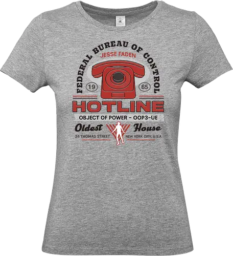 Jesse Faden Hotline Vintage - alan, wake, control, jesse faden, federal bureau of control, fbc, the hiss, bright falls, altered items, objects of power, ordinary, alan wake 2, alan wake ii, gaming, video game, oldest house - Standard T-Shirt (Frauen)