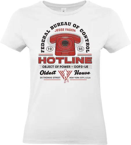 Jesse Faden Hotline Vintage - alan, wake, control, jesse faden, federal bureau of control, fbc, the hiss, bright falls, altered items, objects of power, ordinary, alan wake 2, alan wake ii, gaming, video game, oldest house - Standard T-Shirt (Frauen)