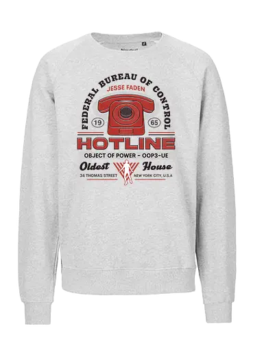 Jesse Faden Hotline Vintage - alan, wake, control, jesse faden, federal bureau of control, fbc, the hiss, bright falls, altered items, objects of power, ordinary, alan wake 2, alan wake ii, gaming, video game, oldest house - Fairtrade Sweatshirt