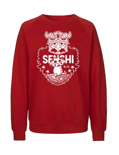 Walking Mushroom And Dwarf - Delicious, walking mushroom, Meshi, anime, manga, cooking, TV, dwarf, marcille donato, falin touden, laios touden, senshi of izganda, chilchuck tims, fantasy, medieval - Fairtrade Sweatshirt