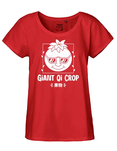 Giant Qi Crop - Farming, Spirit, Spirits, rpg, game, gaming, gamer, video games, farming simulator, pelican town, farmer, stardrop, krobus, qi fruit, mr qi - Fairtrade Girl Shirt