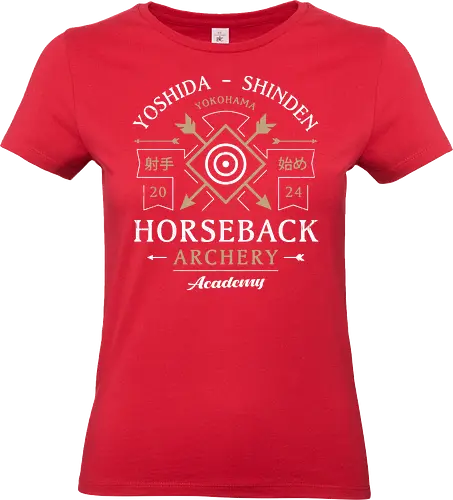 Horseback Archery Emblem - rise of the ronin, samurai, ninja, japanese, japan, rpg, gaming, grappling hook, glider, katana, tokugawa shogunate, nioh, game, video game, gamer - Standard T-Shirt (Frauen)