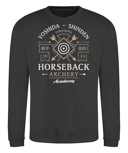 Horseback Archery Emblem - rise of the ronin, samurai, ninja, japanese, japan, rpg, gaming, grappling hook, glider, katana, tokugawa shogunate, nioh, game, video game, gamer - Sweatshirt