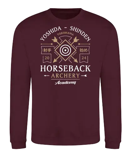 Horseback Archery Emblem - rise of the ronin, samurai, ninja, japanese, japan, rpg, gaming, grappling hook, glider, katana, tokugawa shogunate, nioh, game, video game, gamer - Sweatshirt