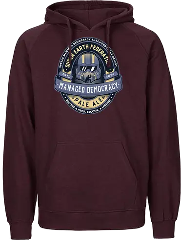 Spread Democracy Pale Ale - hell, hell, diver, hell, diver 2, hell, diver ii, space, spreading democracy, enlist today, super earth, terminids, shooter, bile titan, gamer, video game, gaming, spread democracy, liber tea - Fairtrade Hoodie